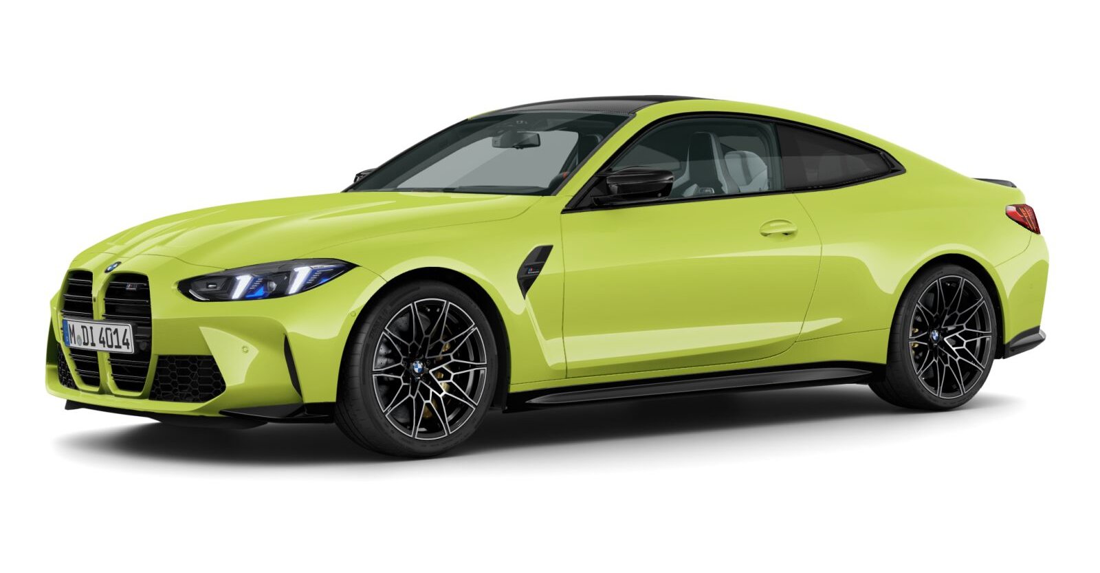 BMW BMW M in Gelb von vorne BMW BMW M in Gelb von vorne