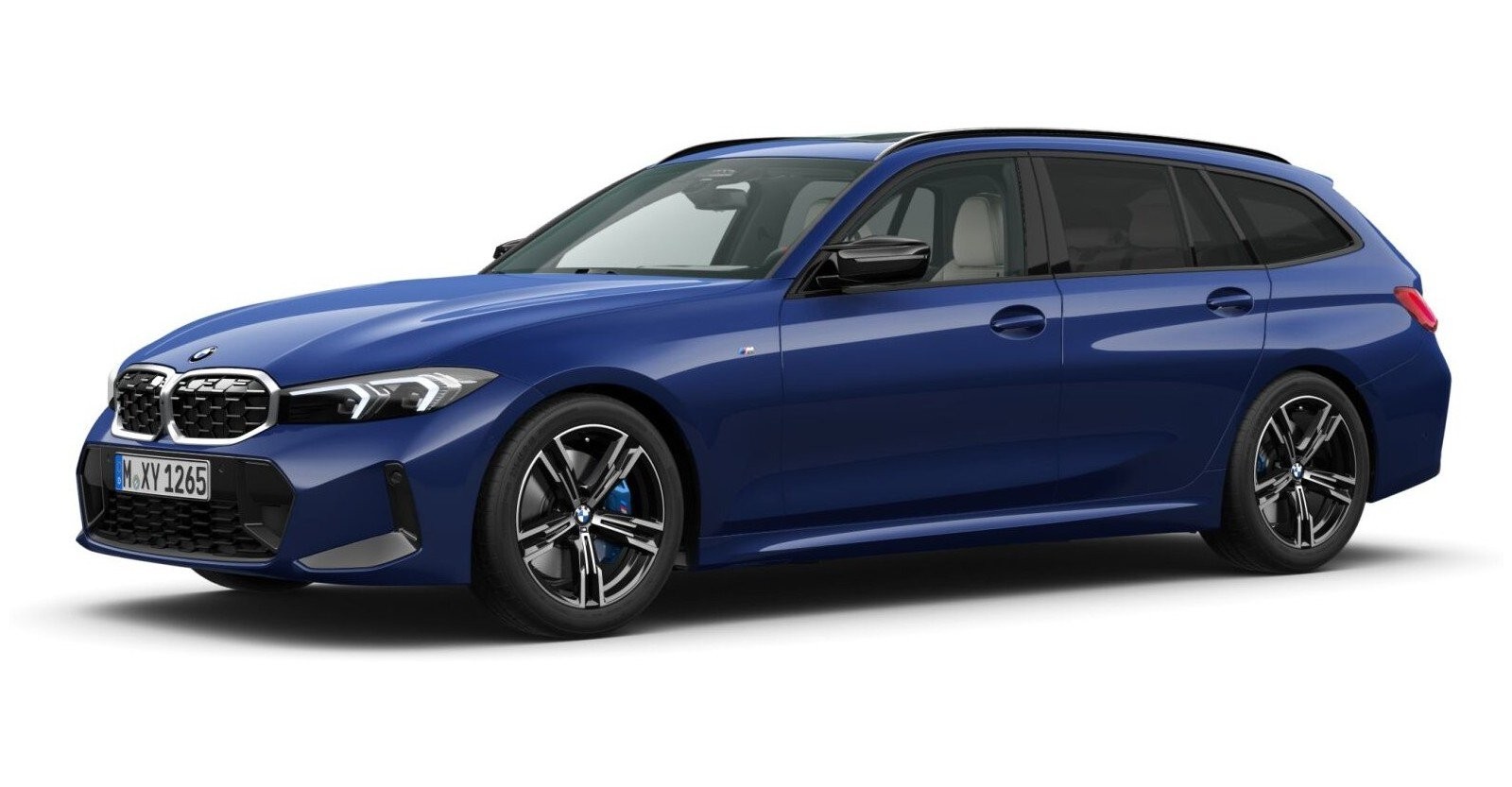 BMW BMW 3er in Blau von vorne BMW BMW 3er in Blau von vorne