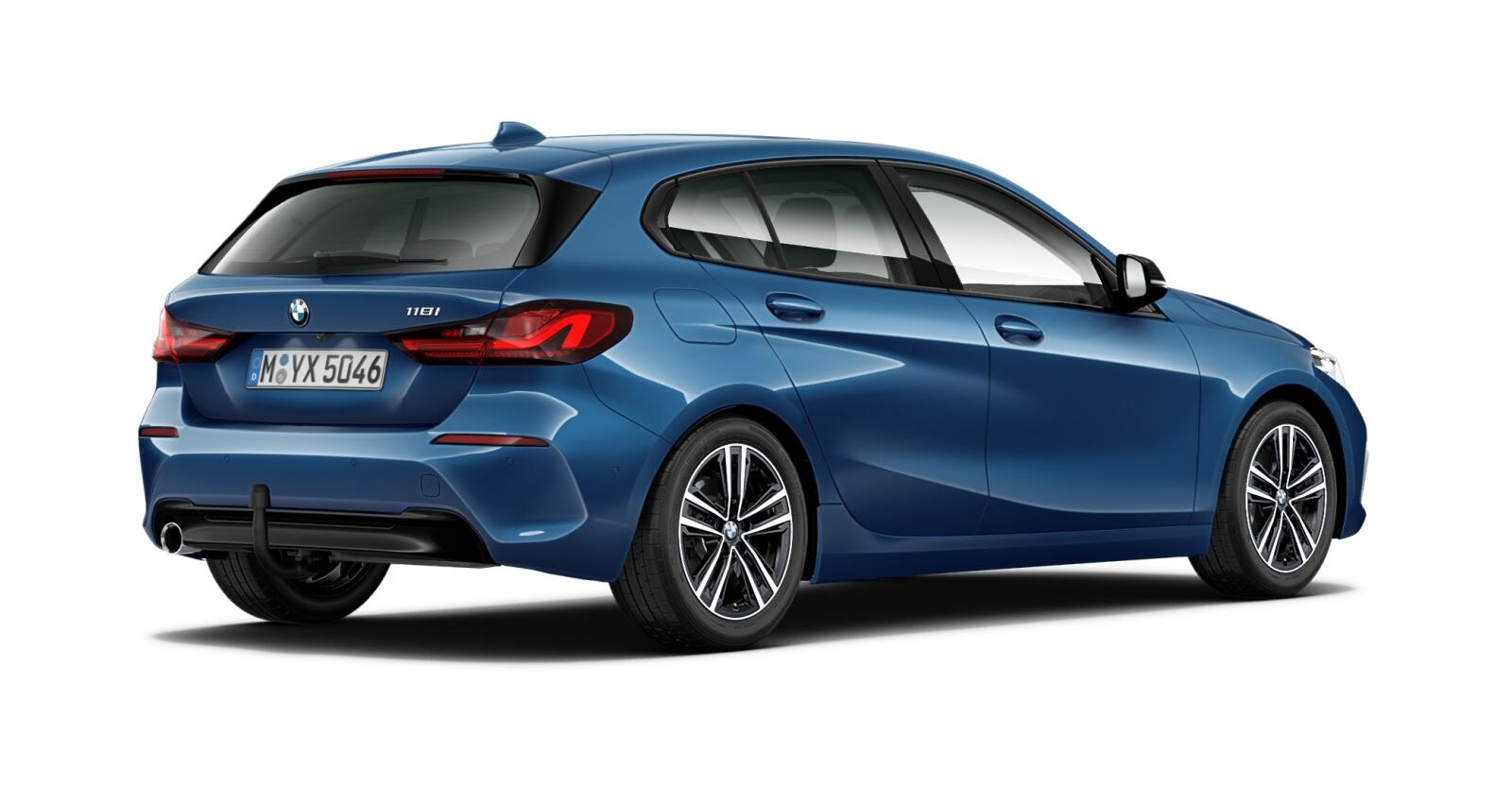 BMW BMW 1er in Blau von hinten