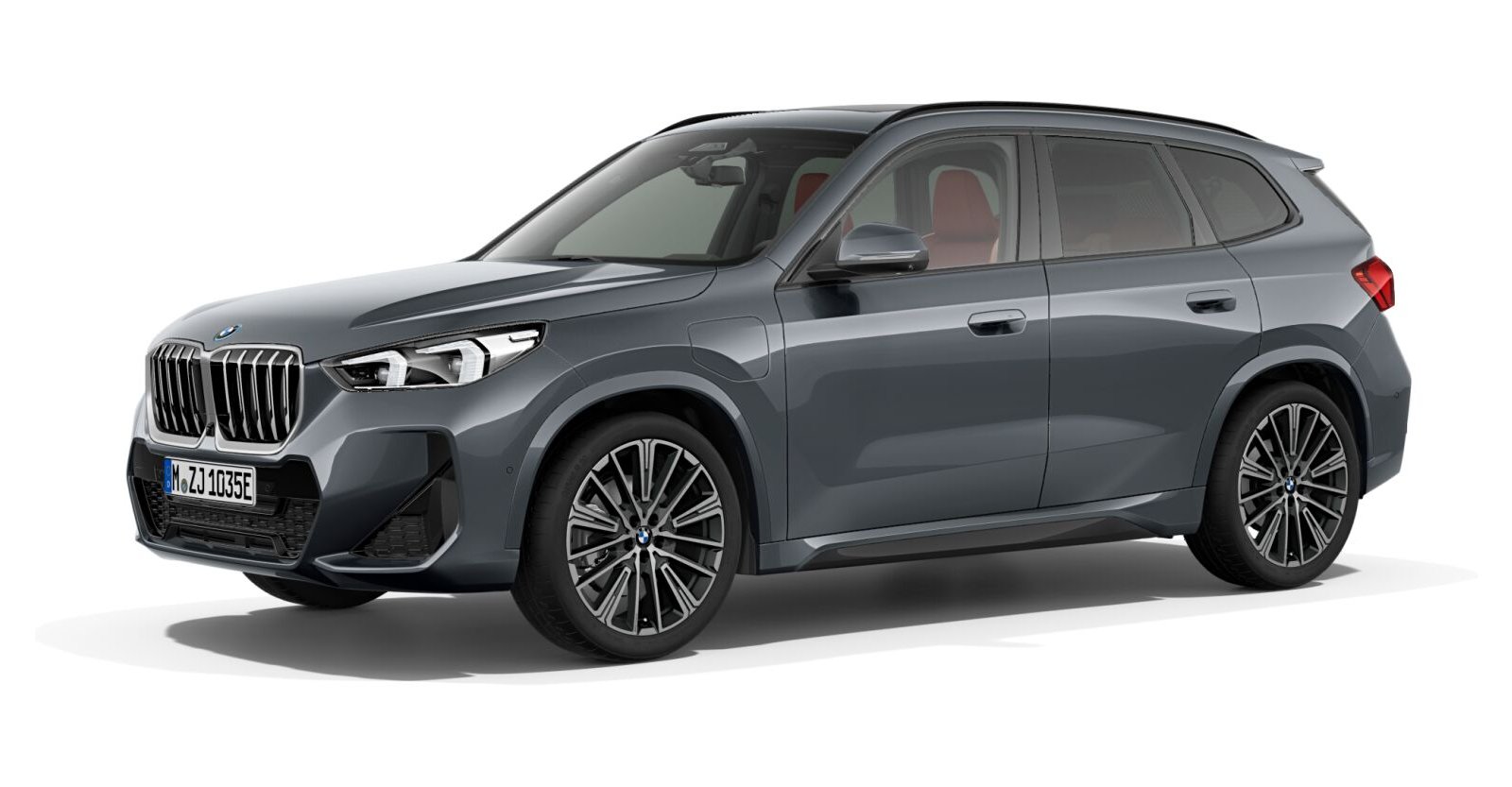 BMW X1 xDrive30e in Grau von vorne