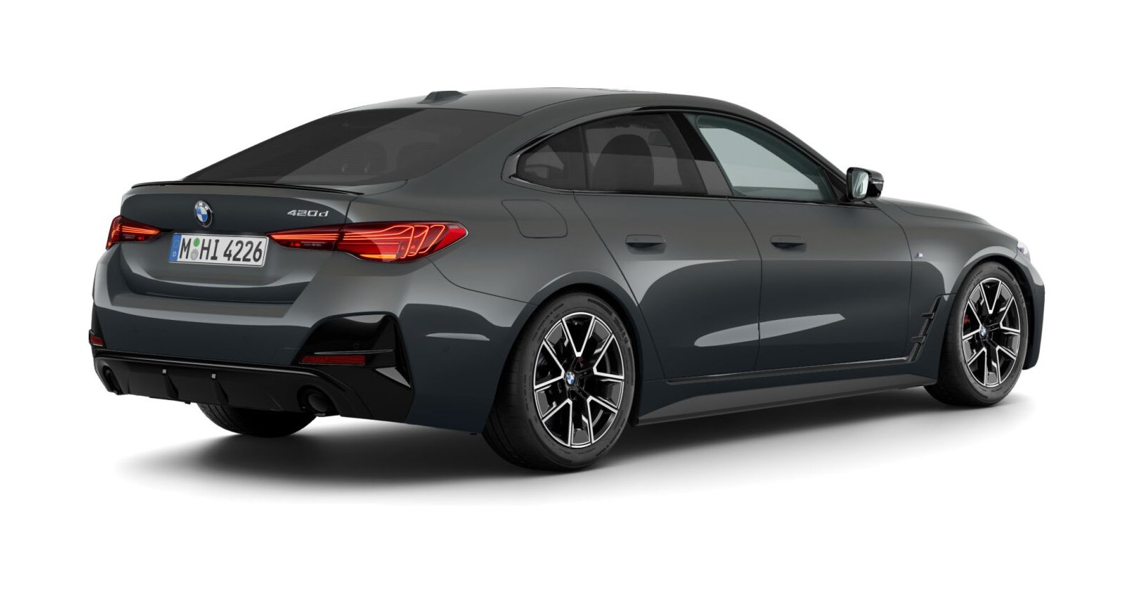 BMW BMW 4er in Grau von hinten BMW BMW 4er in Grau von hinten