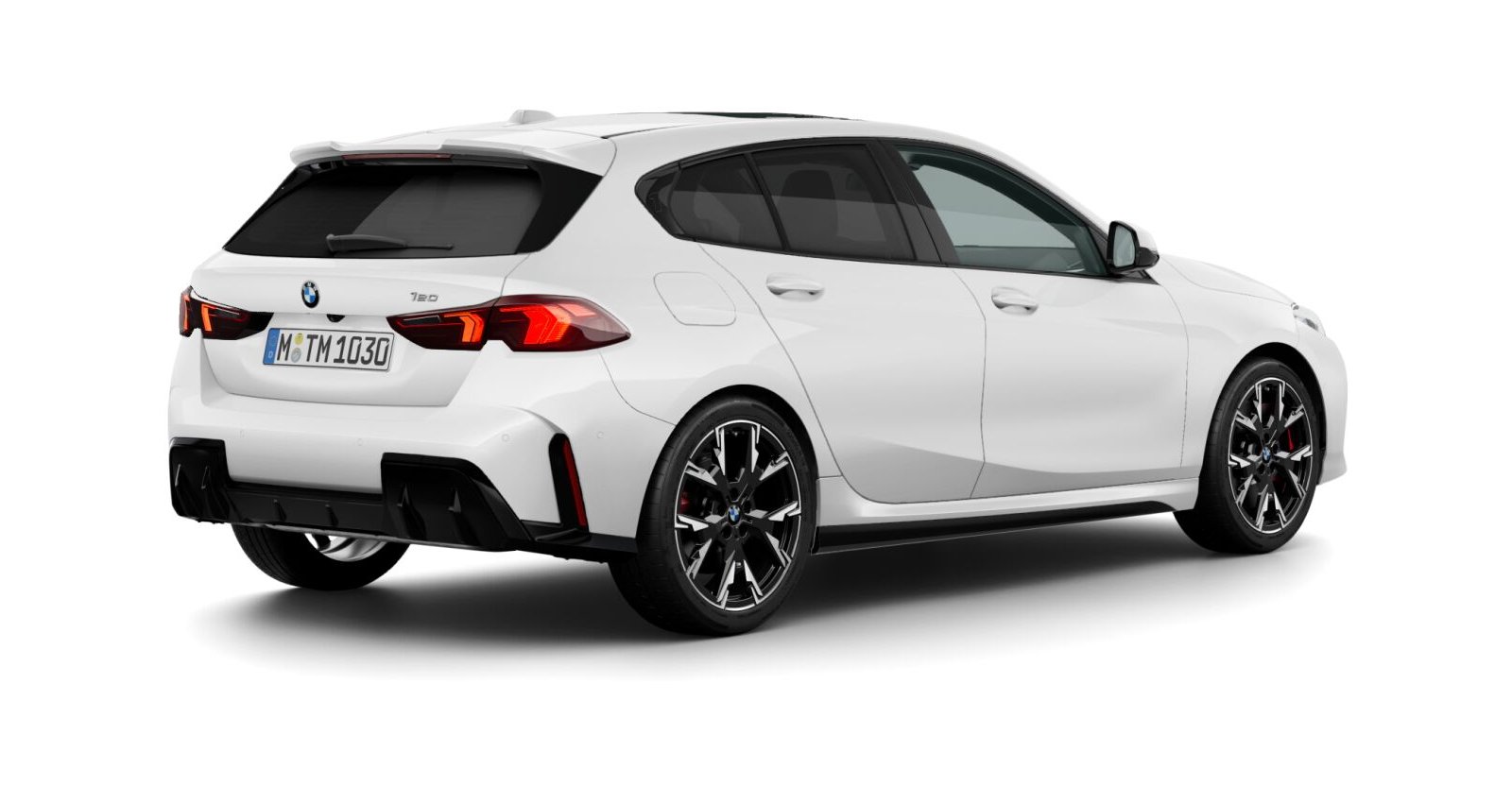 BMW BMW 1er in Weiß von hinten