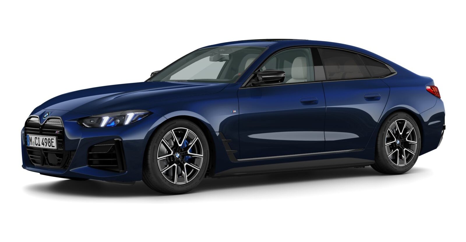 BMW BMW I in Blau von vorne