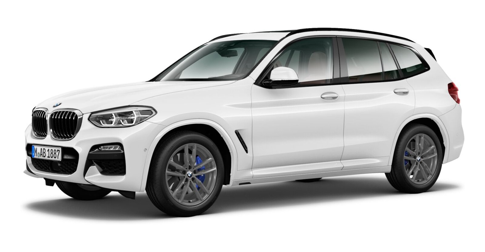 BMW X3 xDrive30d in Weiß von vorne BMW X3 xDrive30d in Weiß von vorne