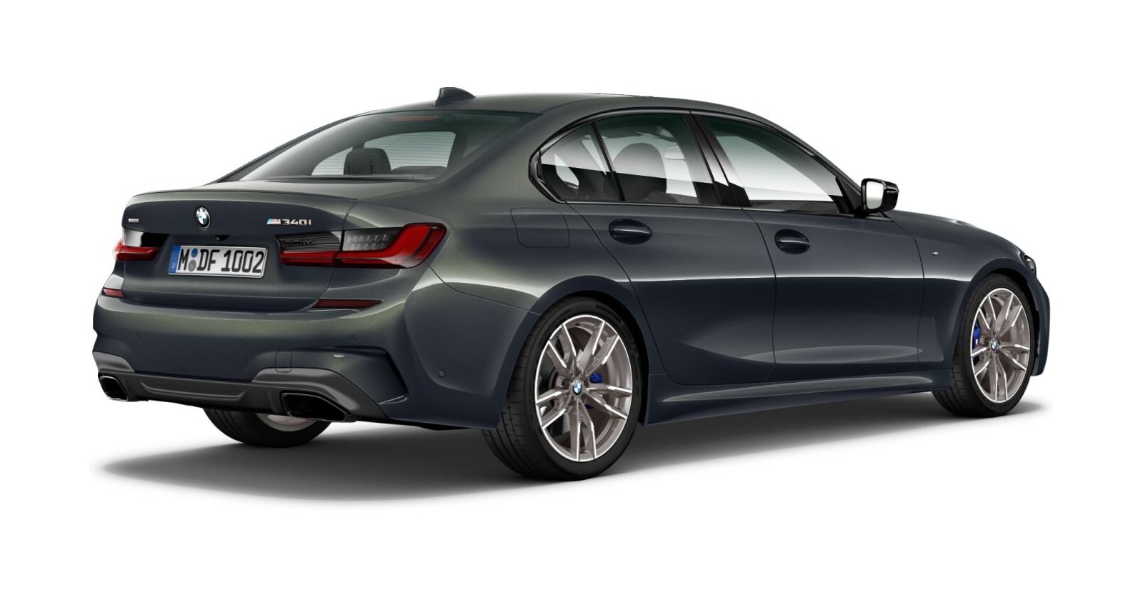 BMW BMW 3er in Grau von hinten BMW BMW 3er in Grau von hinten