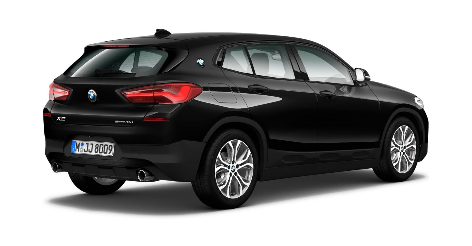 BMW BMW X in Schwarz von hinten BMW BMW X in Schwarz von hinten
