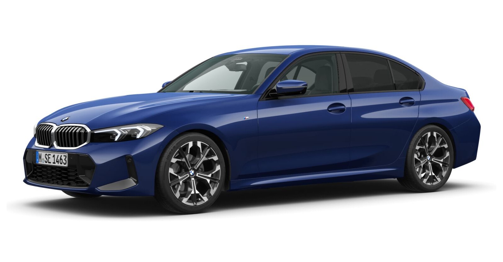 BMW BMW 3er in Blau von vorne BMW BMW 3er in Blau von vorne