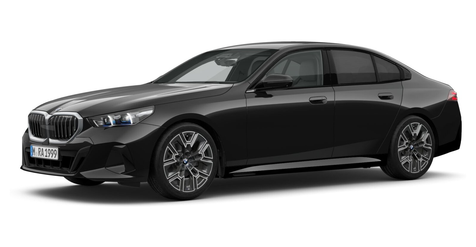 BMW 520i Limousine in Schwarz von vorne