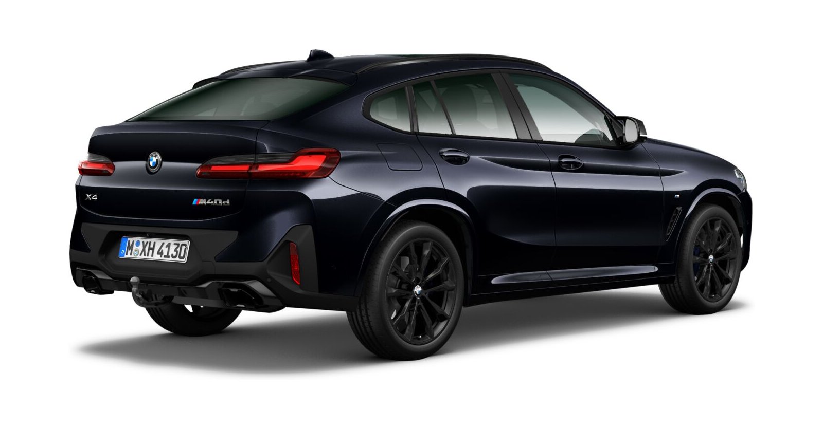BMW BMW X in Schwarz von hinten