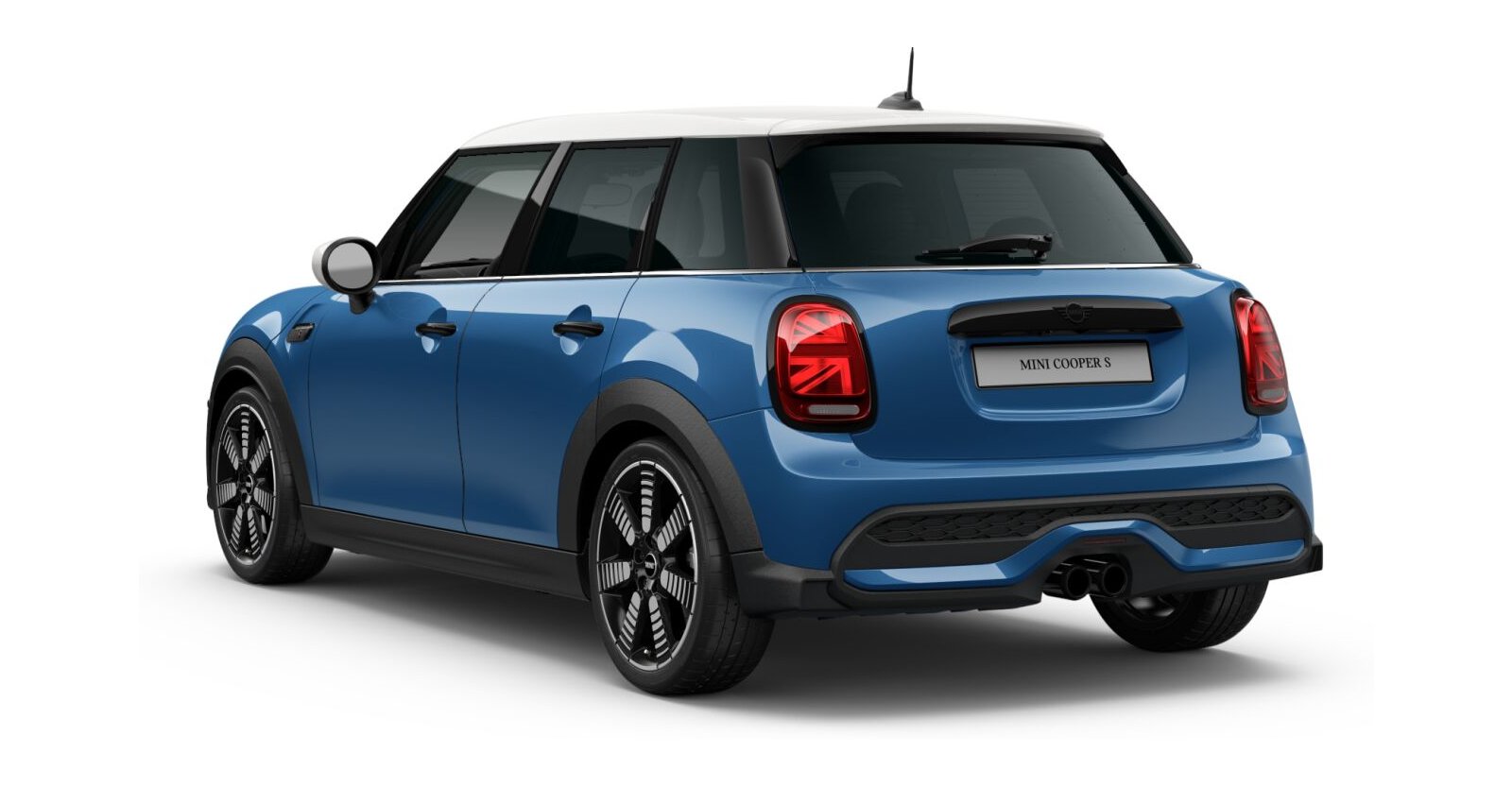 MINI MINI 5-Türer in Blau von hinten MINI MINI 5-Türer in Blau von hinten