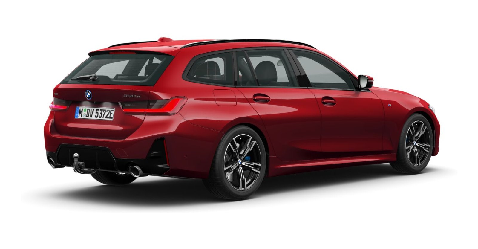 BMW BMW 3er in Rot von hinten