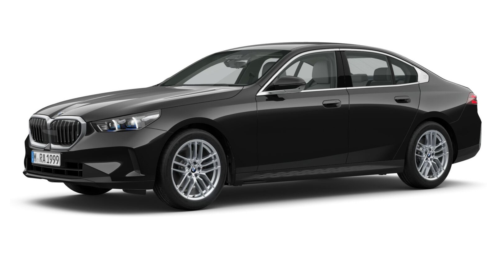 BMW BMW 5er in Schwarz von vorne BMW BMW 5er in Schwarz von vorne