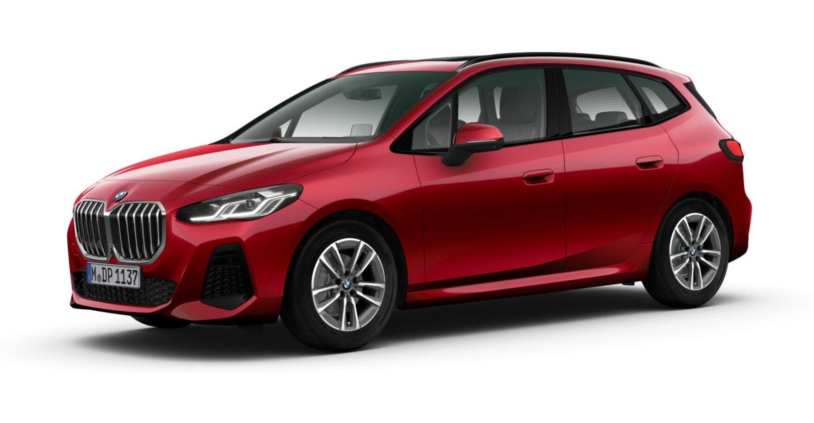 BMW 220i Active Tourer in Rot von vorne BMW 220i Active Tourer in Rot von vorne