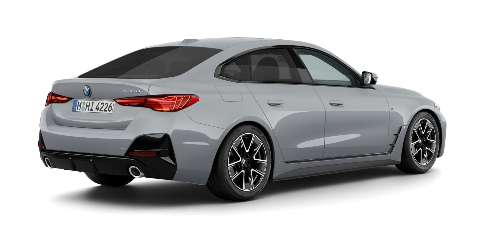 BMW BMW 4er in Grau von hinten