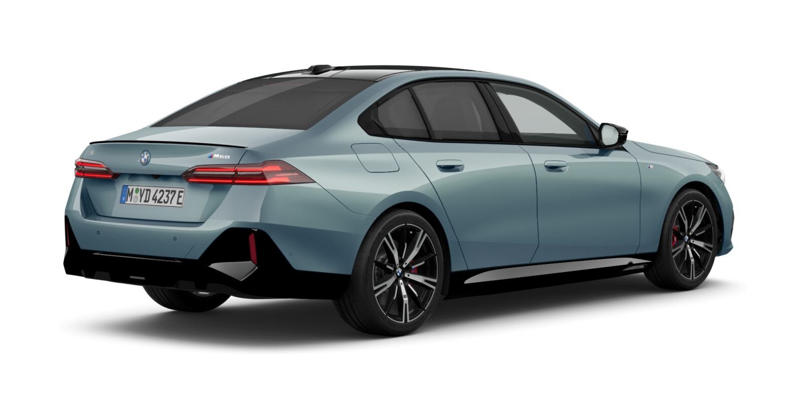 BMW BMW I in Grün von hinten