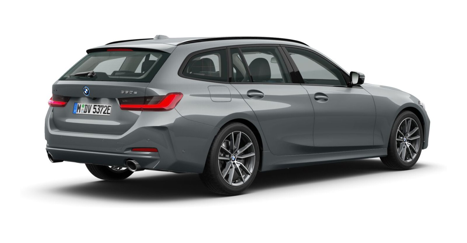 BMW BMW 3er in Grau von hinten BMW BMW 3er in Grau von hinten