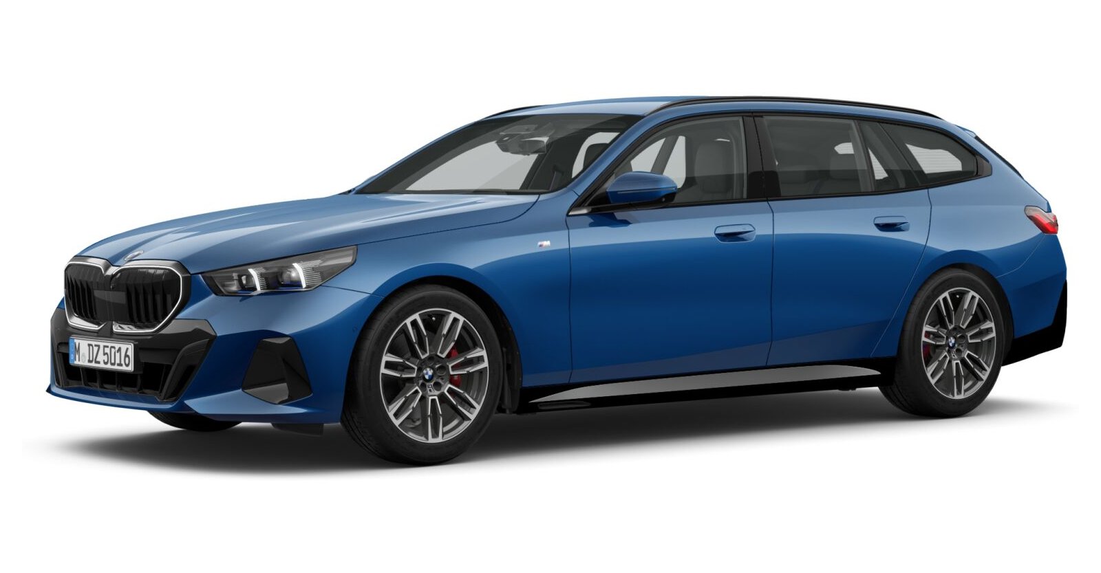 BMW BMW 5er in Blau von vorne