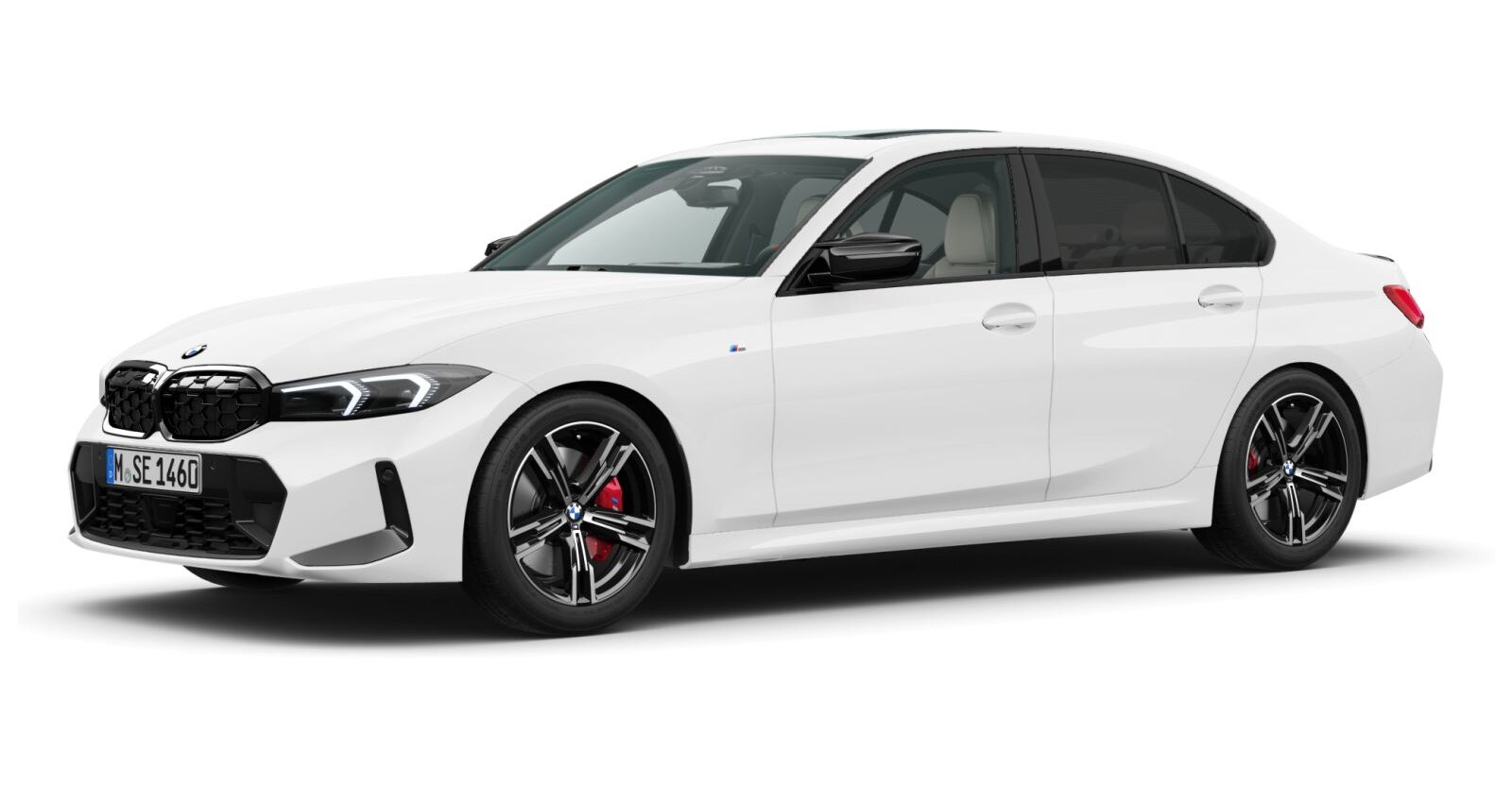 BMW BMW 3er in Weiß von vorne