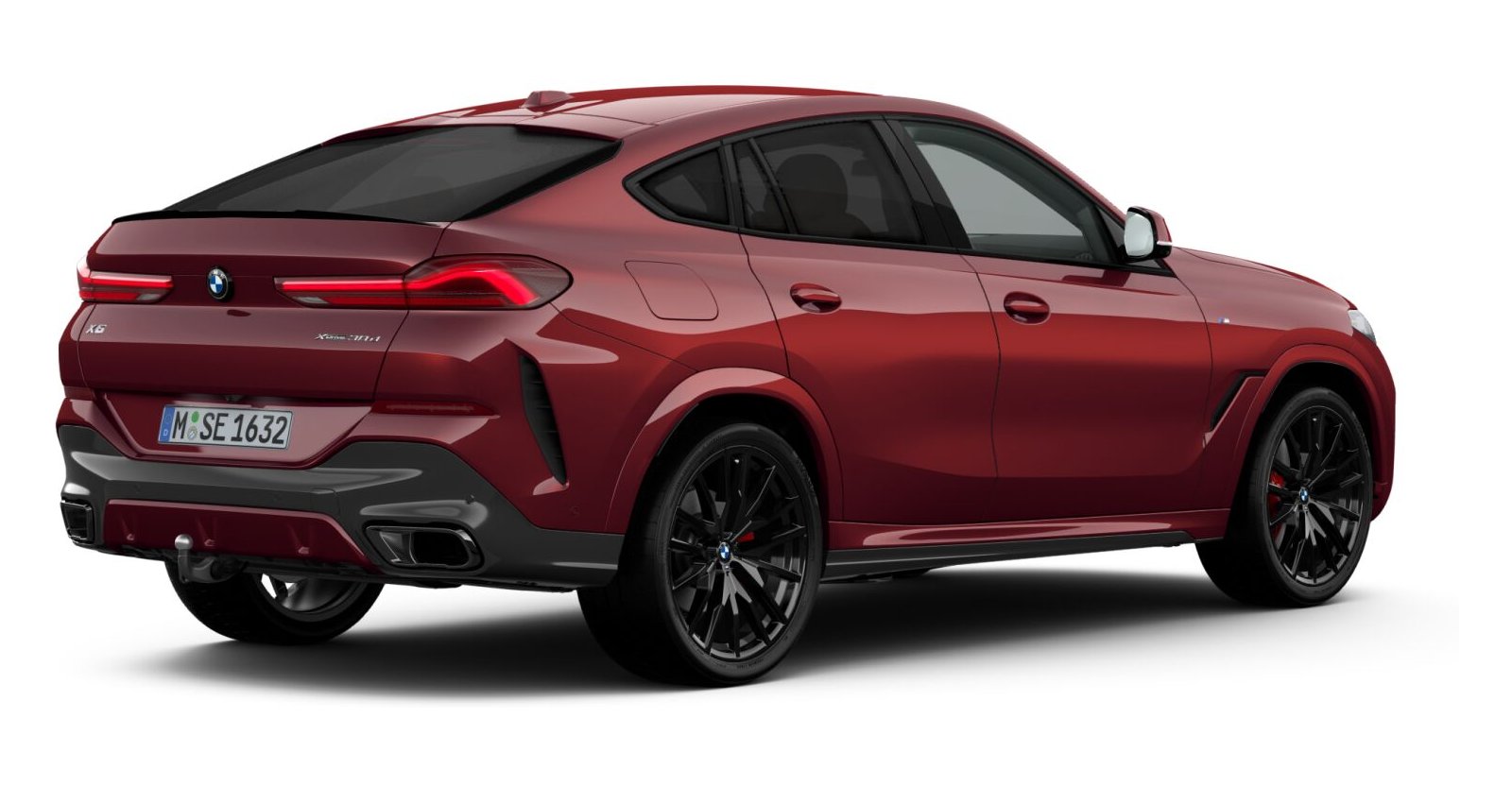 BMW BMW X in Rot von hinten