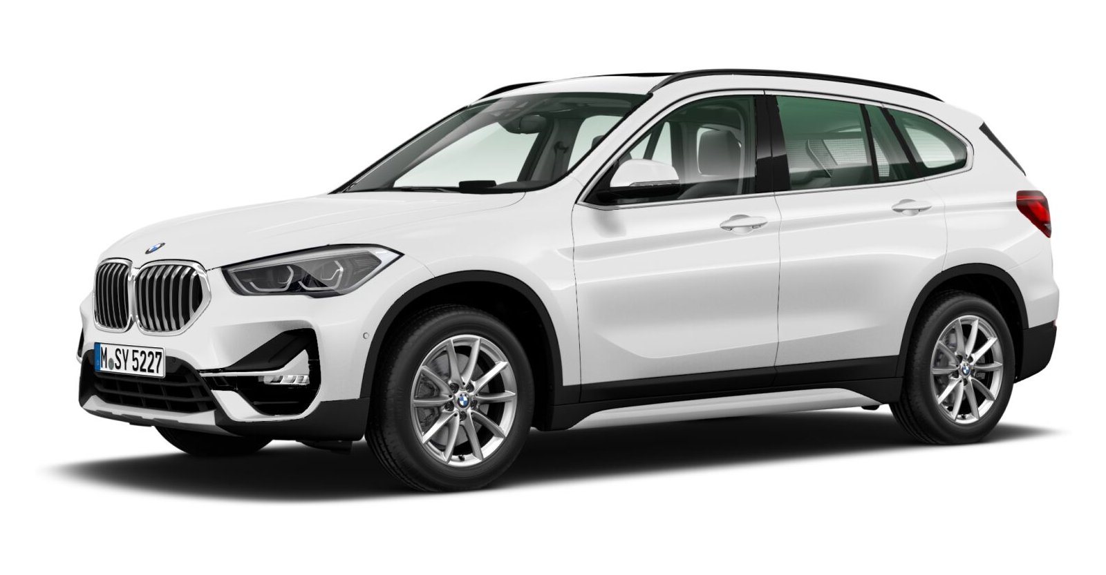 BMW X1 sDrive18i in Weiß von vorne