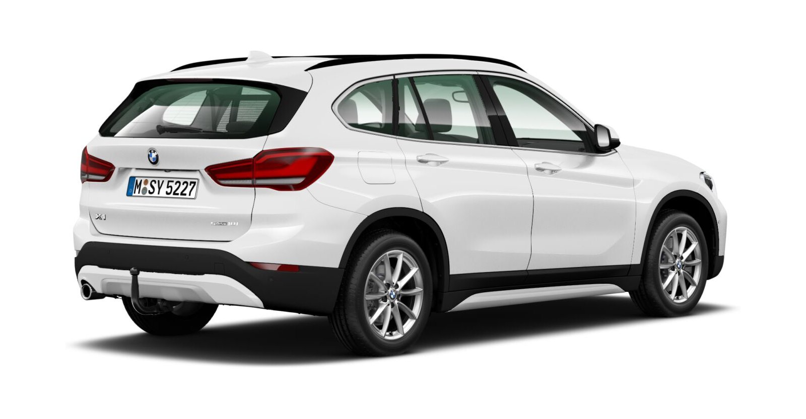 BMW BMW X in Weiß von hinten BMW BMW X in Weiß von hinten