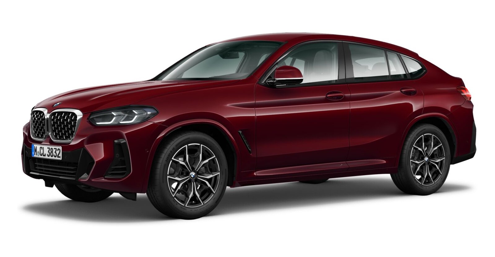 BMW X4 xDrive20d in Rot von vorne