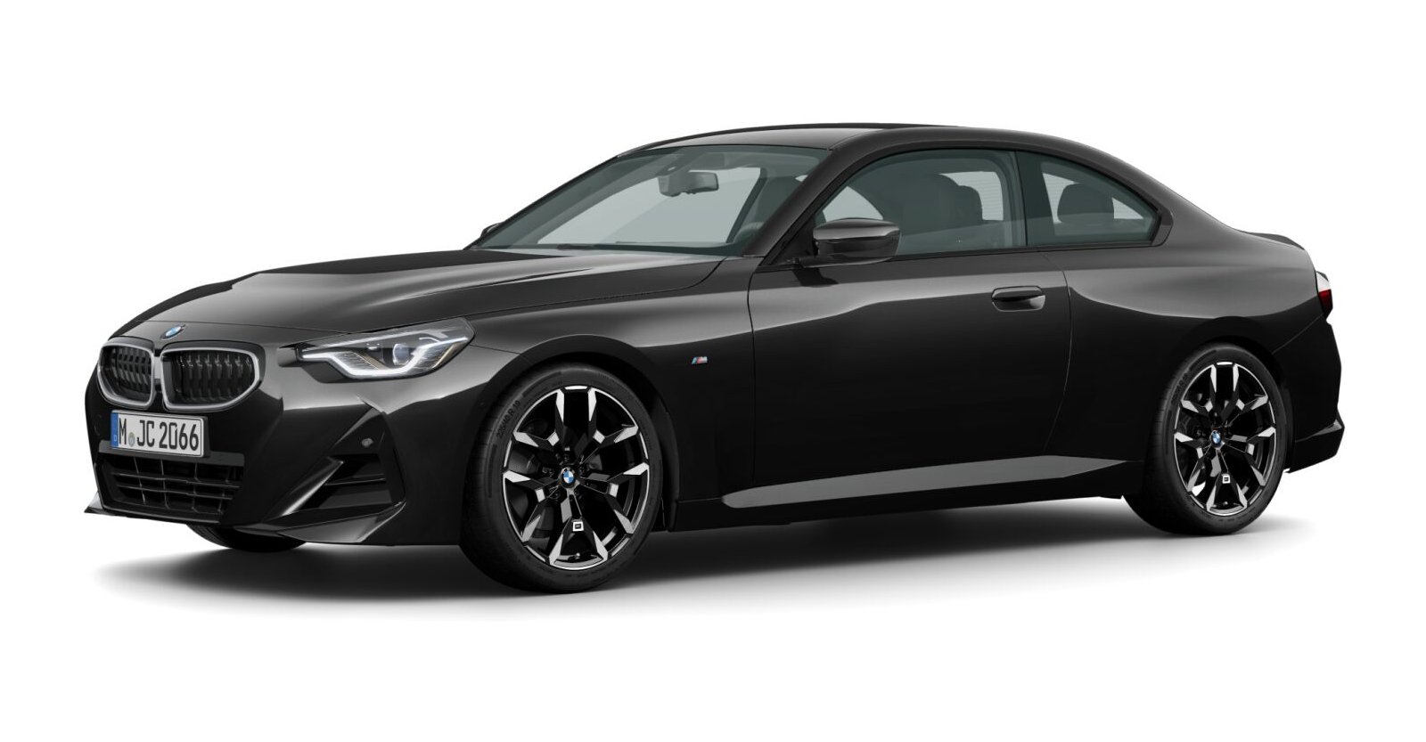 BMW BMW 2er in Schwarz von vorne BMW BMW 2er in Schwarz von vorne