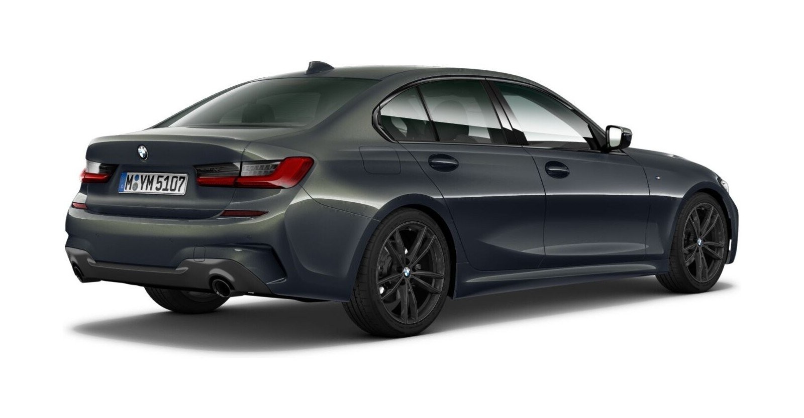 BMW BMW 3er in Grau von hinten BMW BMW 3er in Grau von hinten