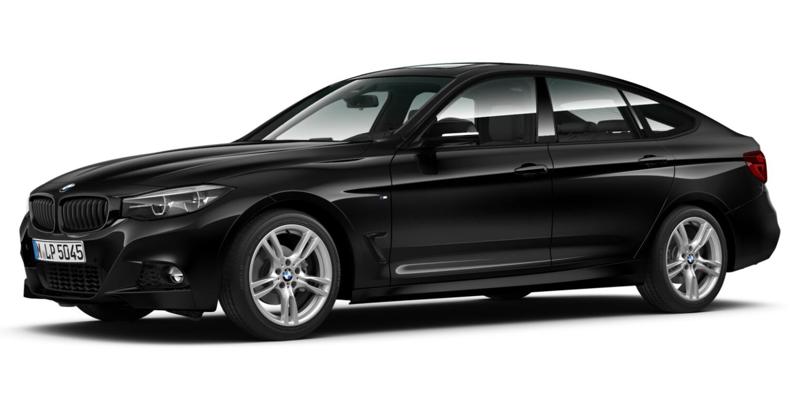BMW BMW 3er in Schwarz von vorne BMW BMW 3er in Schwarz von vorne
