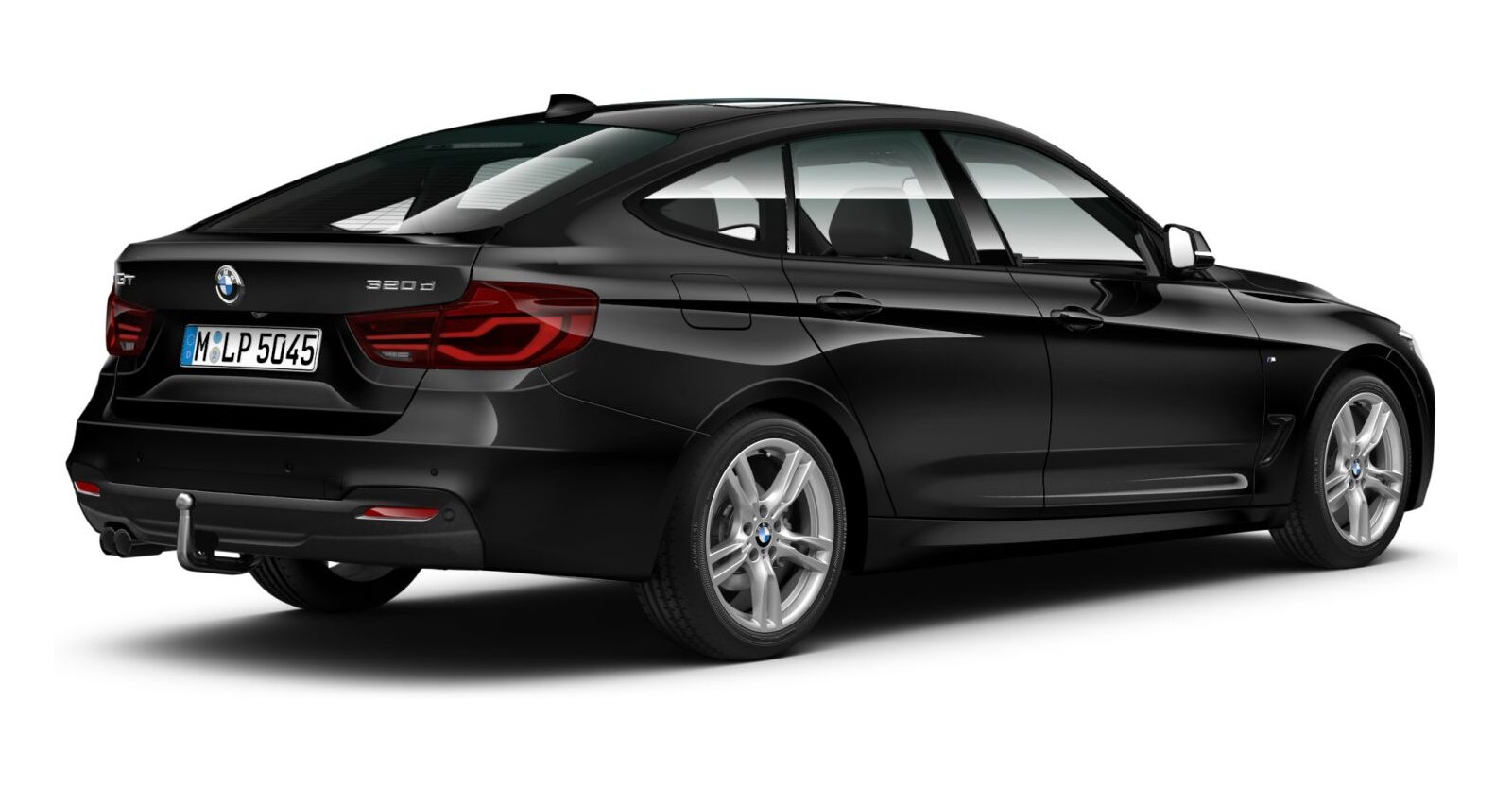 BMW BMW 3er in Schwarz von hinten BMW BMW 3er in Schwarz von hinten