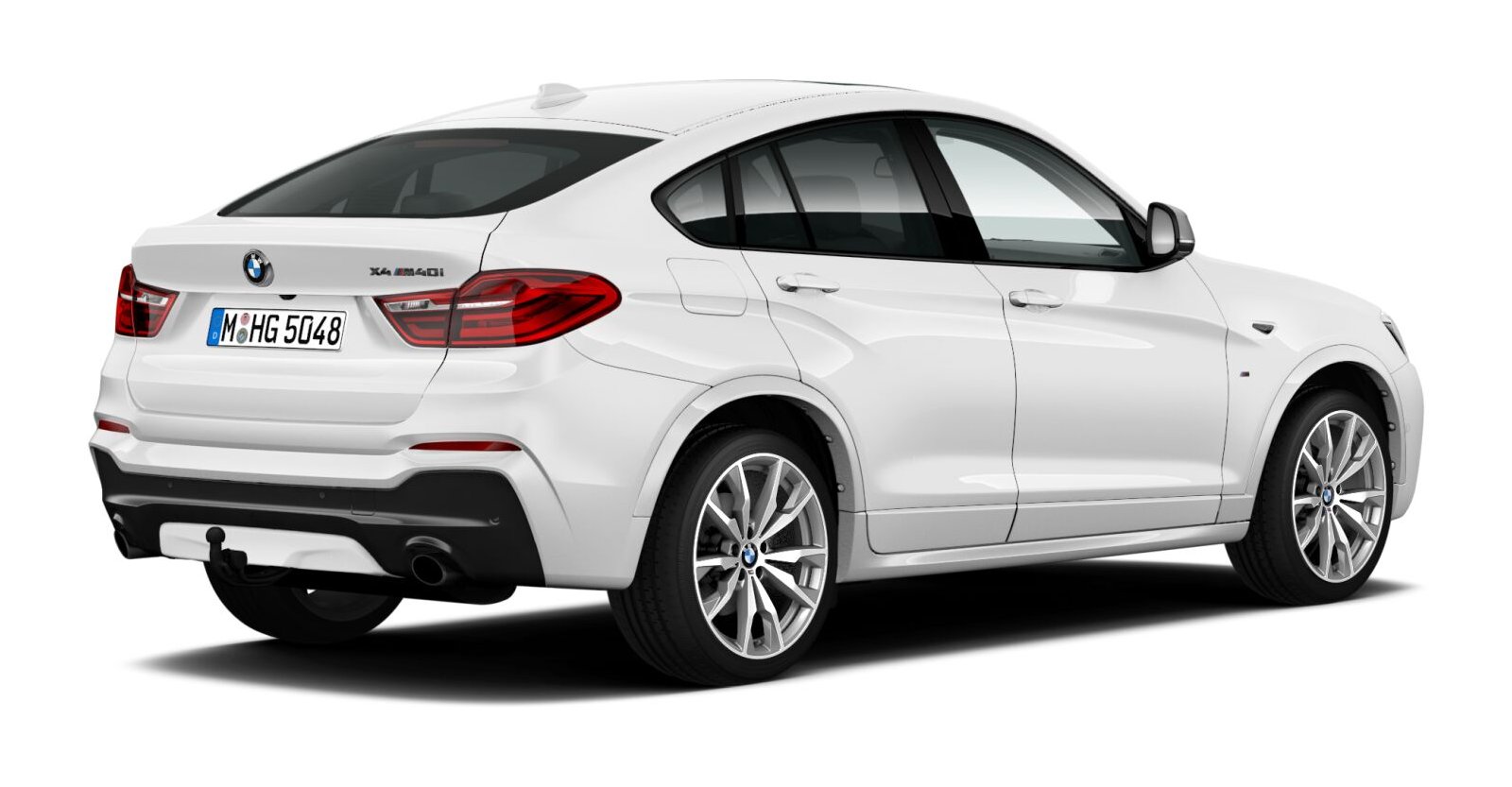 BMW BMW X in Weiß von hinten BMW BMW X in Weiß von hinten