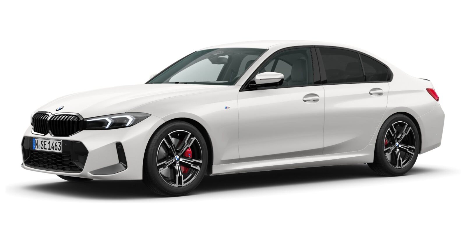 BMW BMW 3er in Weiß von vorne