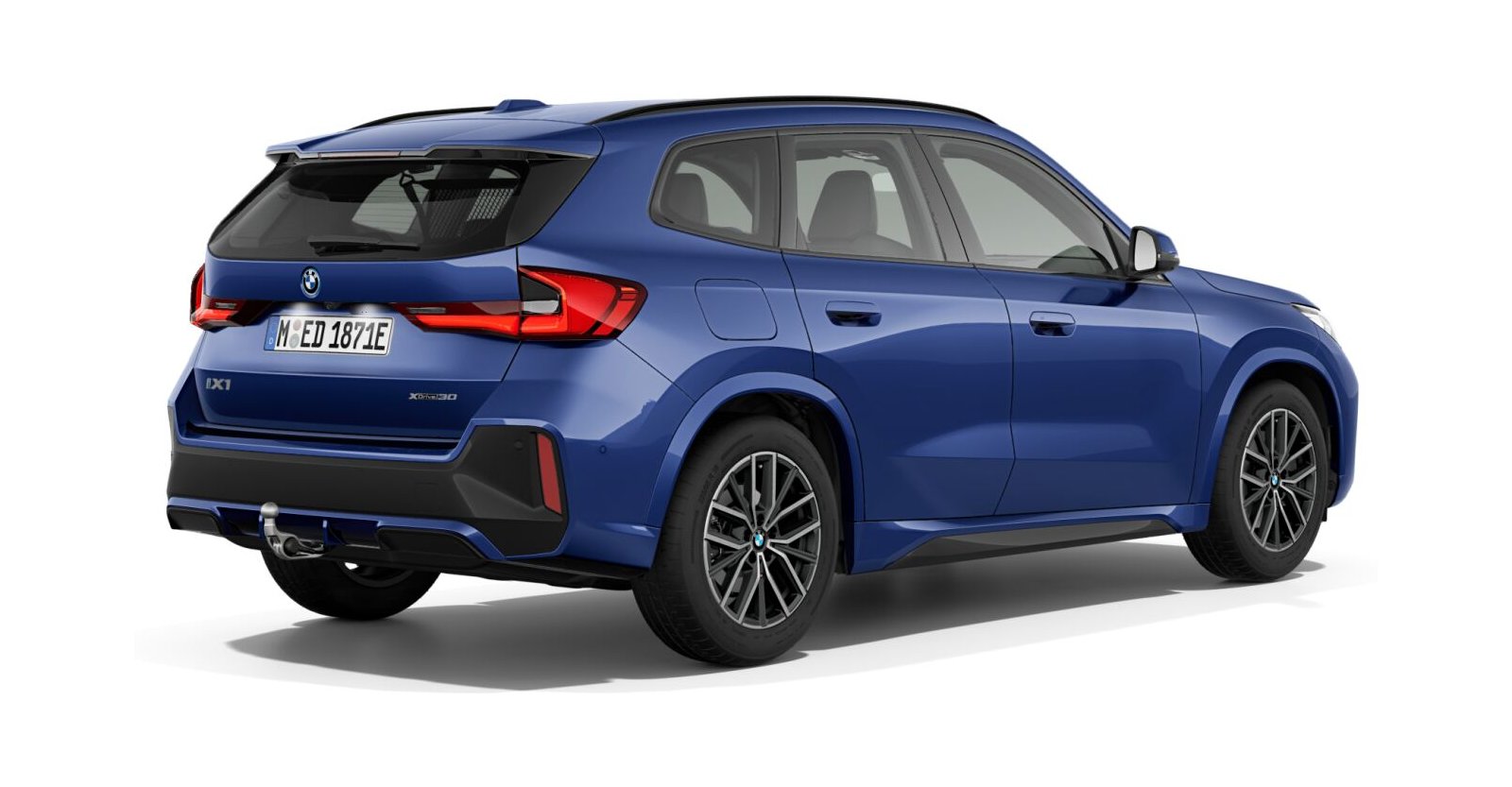 BMW BMW I in Blau von hinten BMW BMW I in Blau von hinten