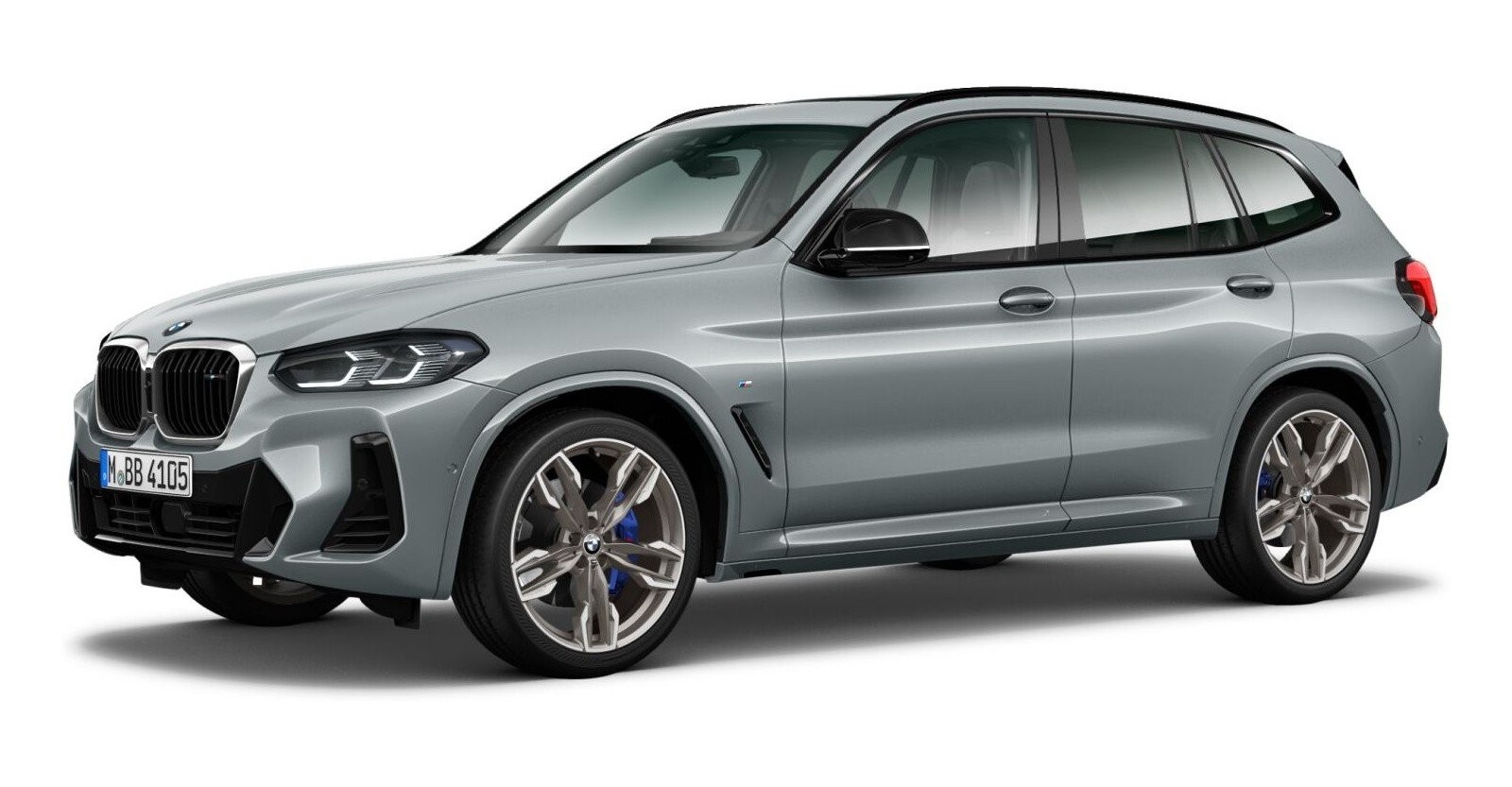 BMW X3 M40d in Grau von vorne
