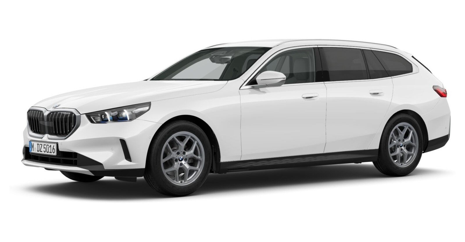 BMW 520d Touring in Weiß von vorne