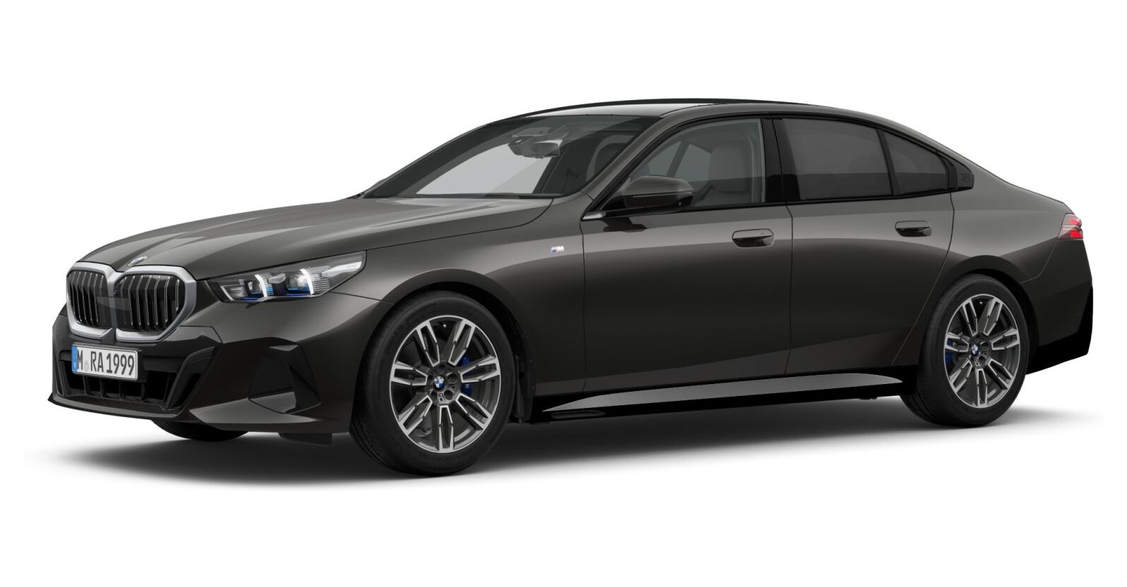 BMW 520d Limousine in Grau von vorne BMW 520d Limousine in Grau von vorne