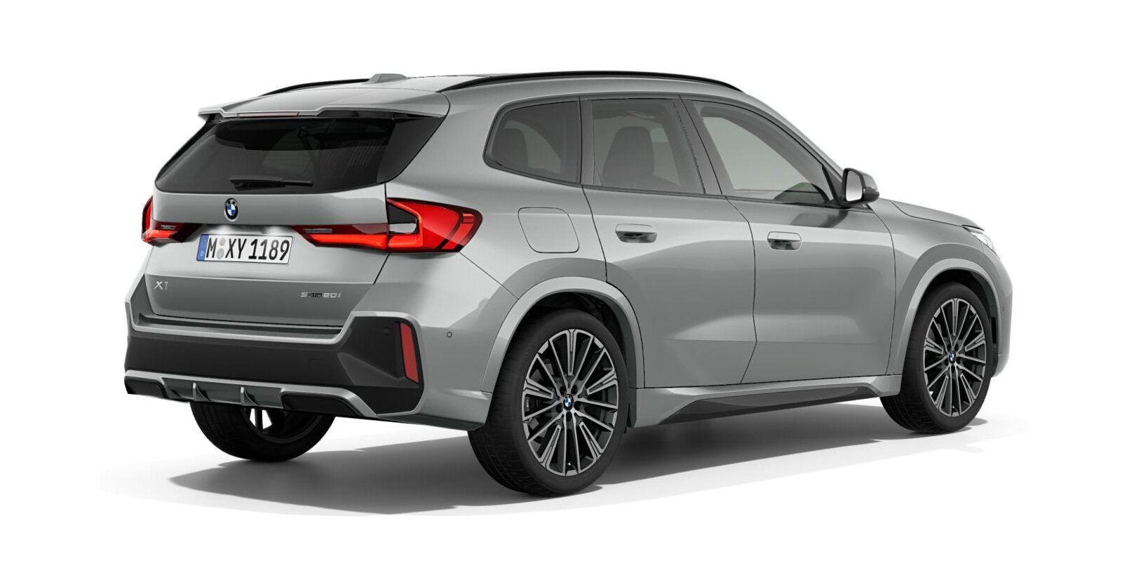 BMW BMW X in Grau von hinten