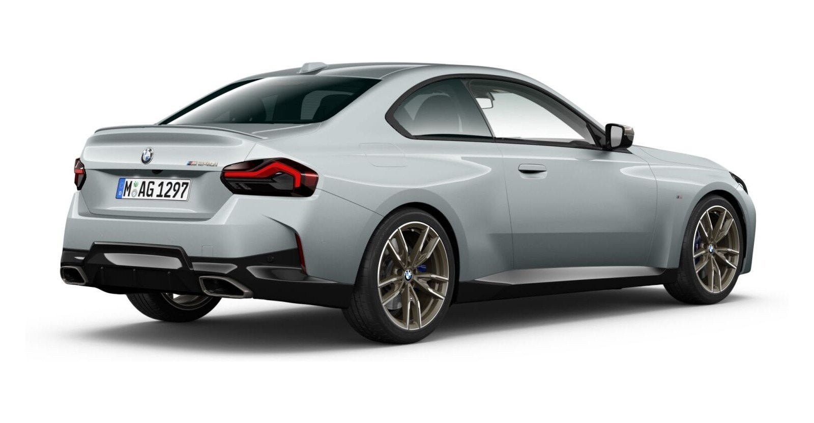 BMW BMW 2er in Grau von hinten BMW BMW 2er in Grau von hinten