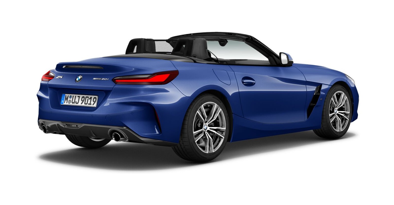 BMW BMW Z in Blau von hinten BMW BMW Z in Blau von hinten