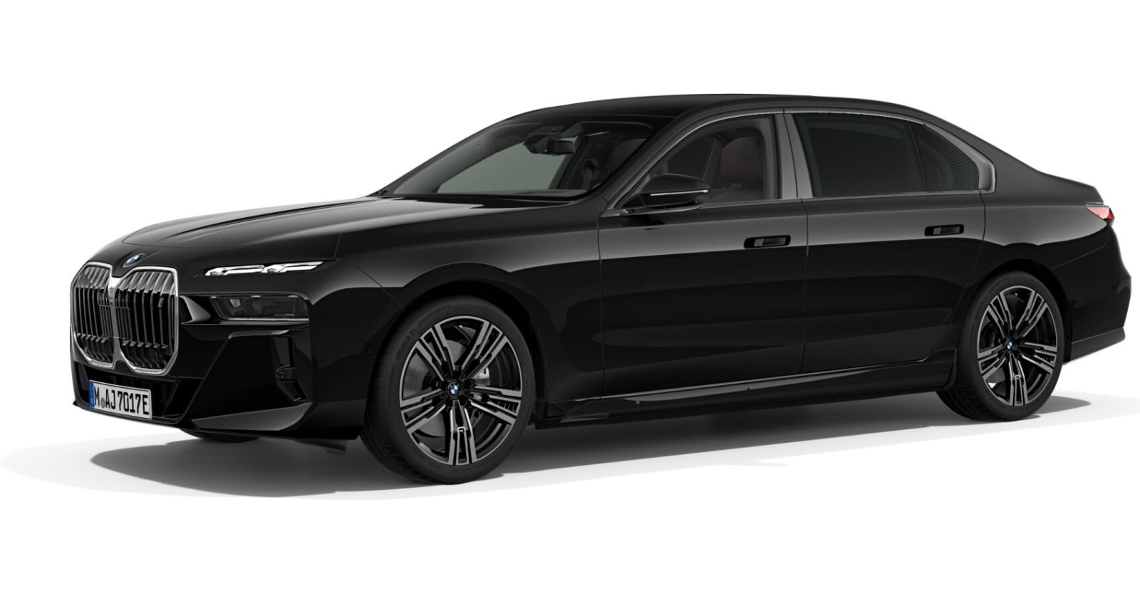 BMW BMW I in Schwarz von vorne BMW BMW I in Schwarz von vorne