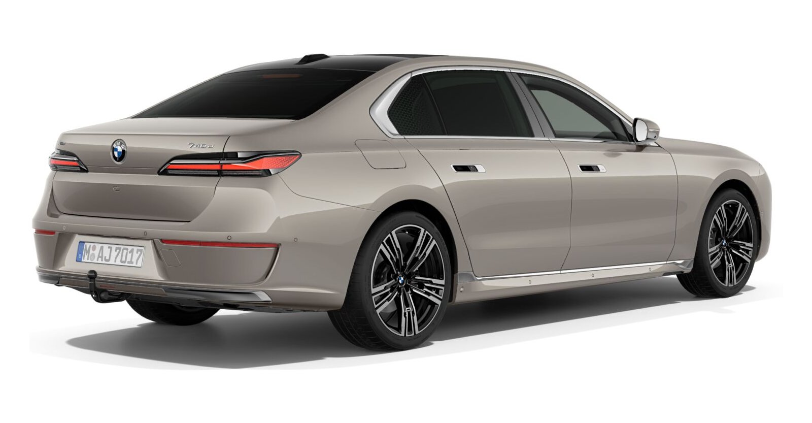 BMW BMW 7er in Grau von hinten BMW BMW 7er in Grau von hinten