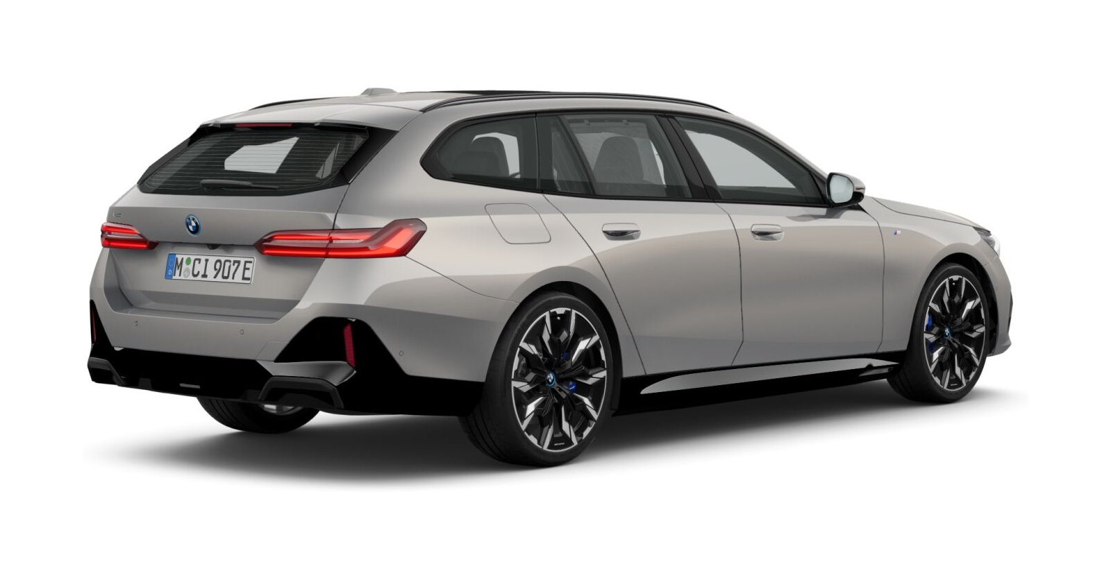 BMW BMW 5er in Grau von hinten