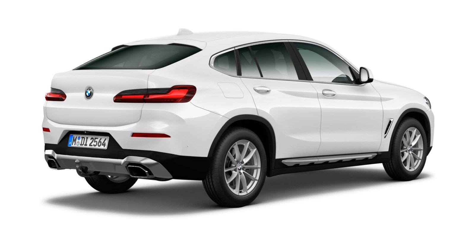 BMW BMW X in Weiß von hinten BMW BMW X in Weiß von hinten