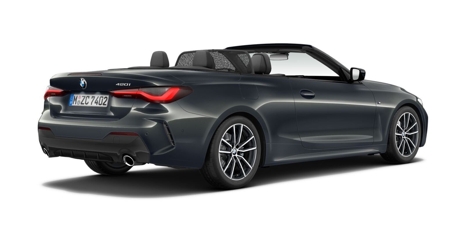 BMW BMW 4er in Grau von hinten BMW BMW 4er in Grau von hinten