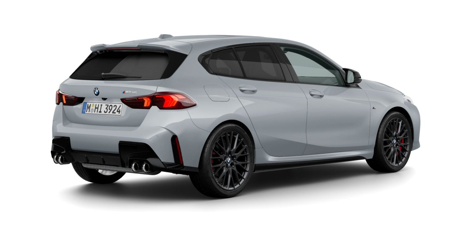 BMW BMW 1er in Grau von hinten