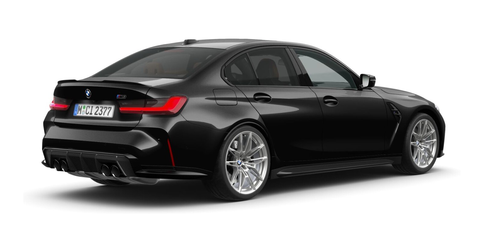 BMW BMW M in Schwarz von hinten BMW BMW M in Schwarz von hinten