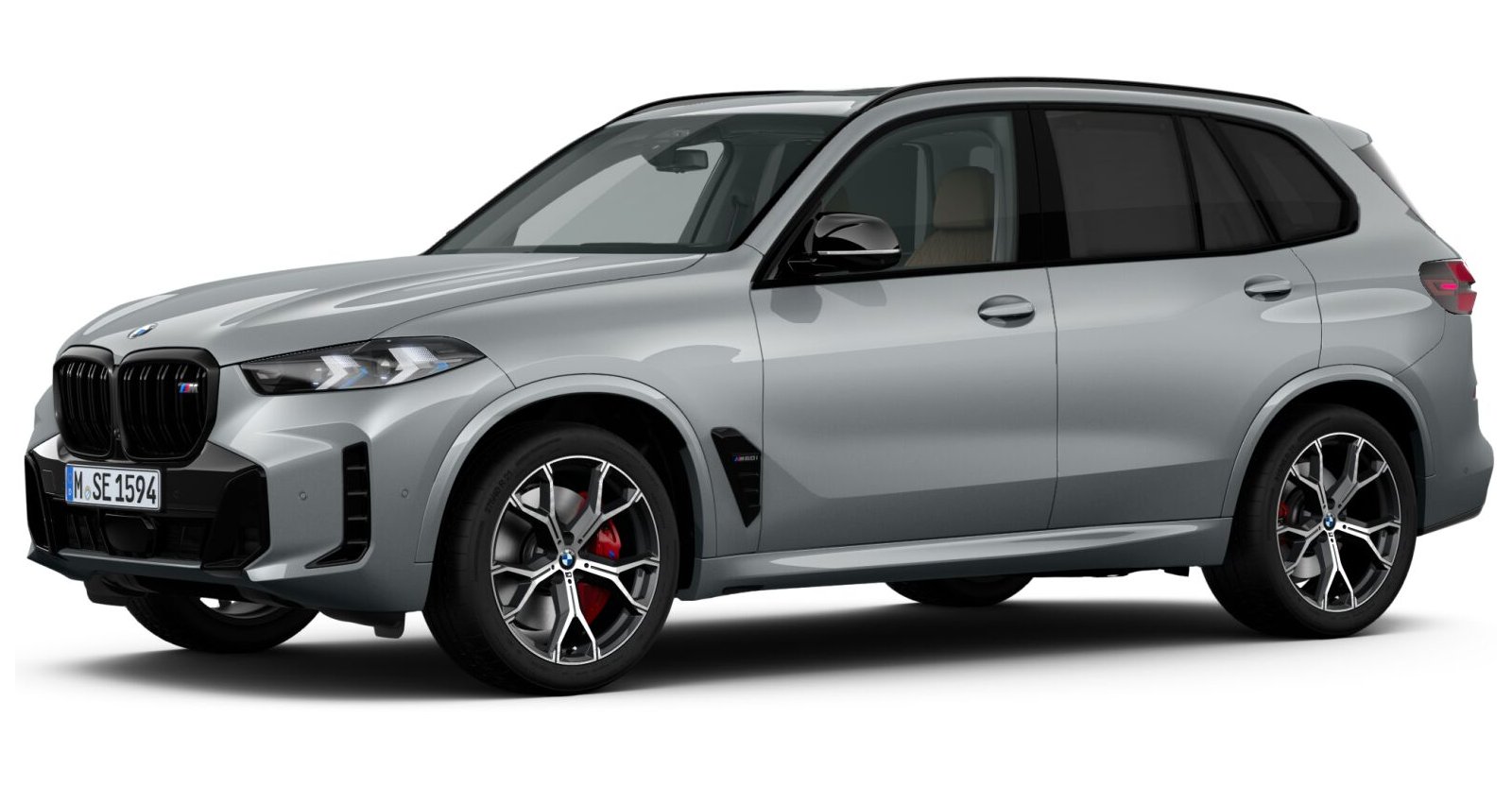BMW X5 M60i xDrive in Grau von vorne BMW X5 M60i xDrive in Grau von vorne