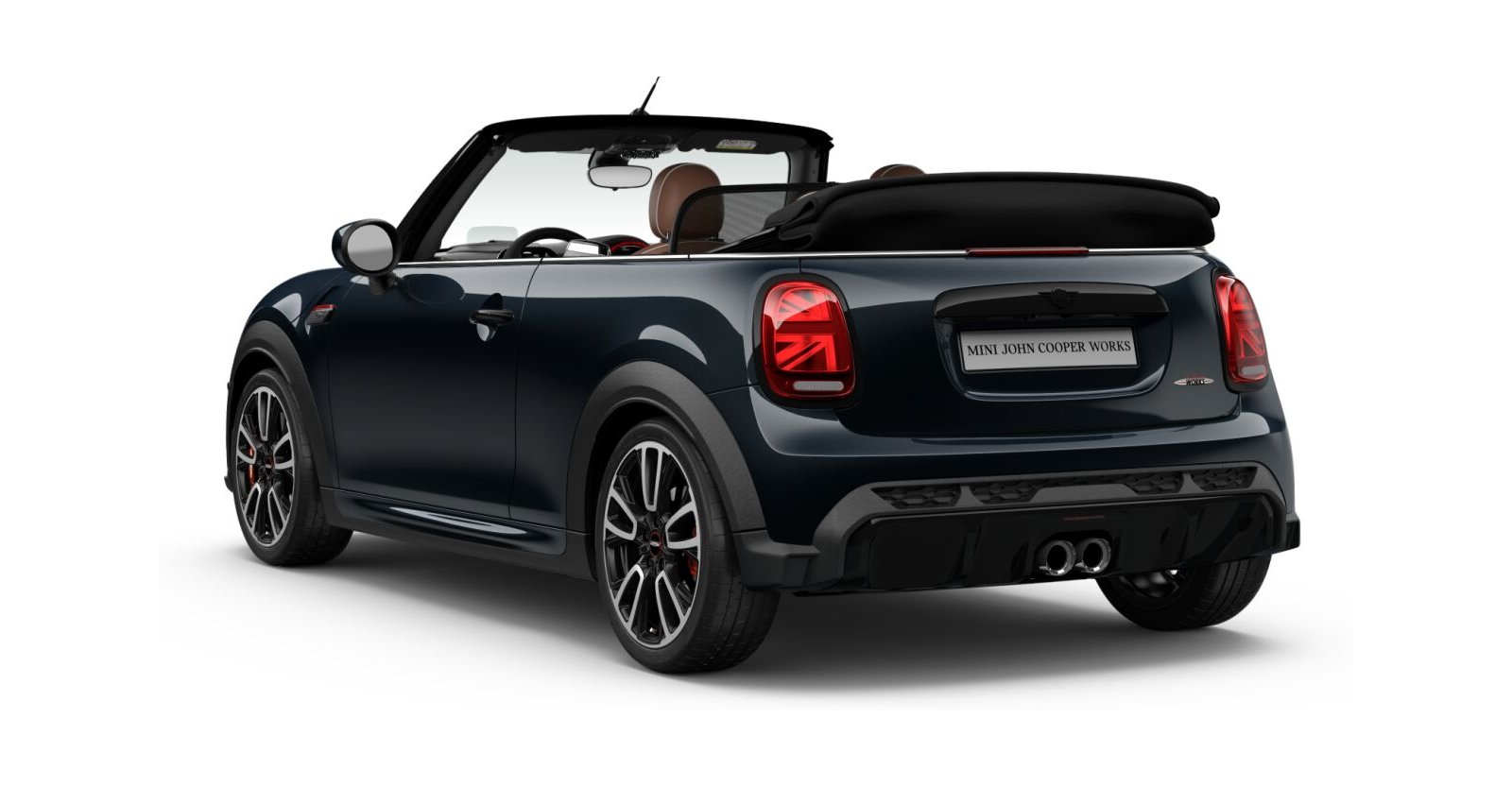 MINI MINI Cabrio in Schwarz von hinten