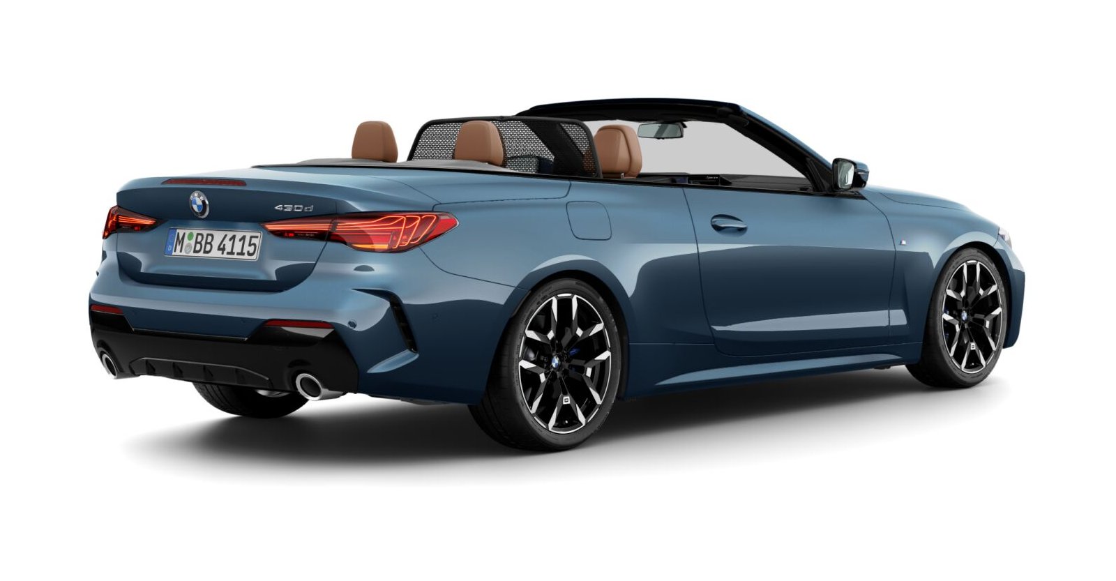 BMW BMW 4er in Blau von hinten BMW BMW 4er in Blau von hinten