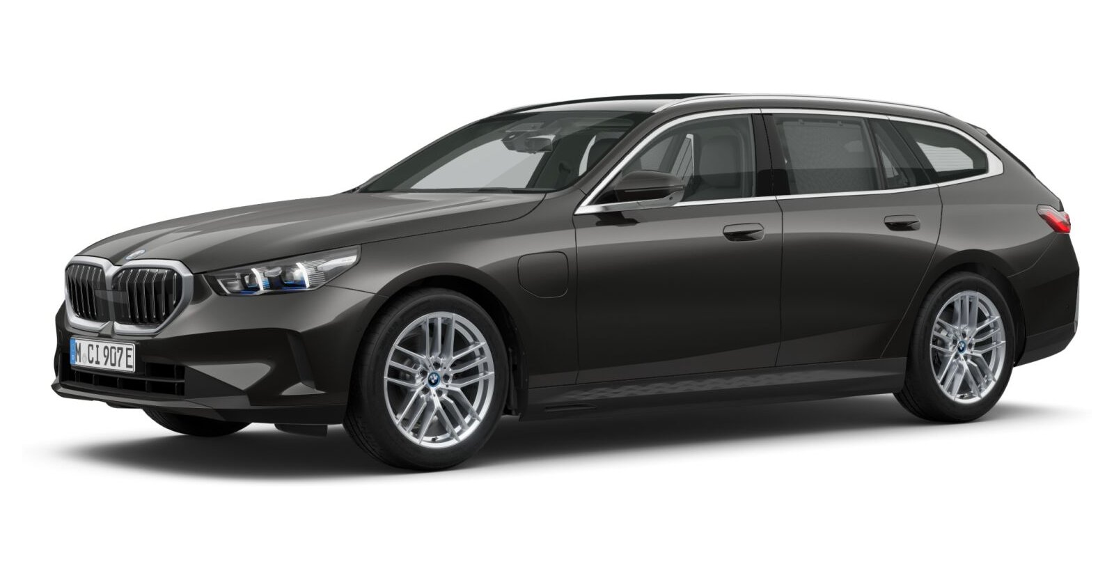 BMW 530e Touring in Grau von vorne BMW 530e Touring in Grau von vorne